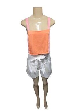 Petal And Pup Sleeveless Multicolor Crop Top Size 0